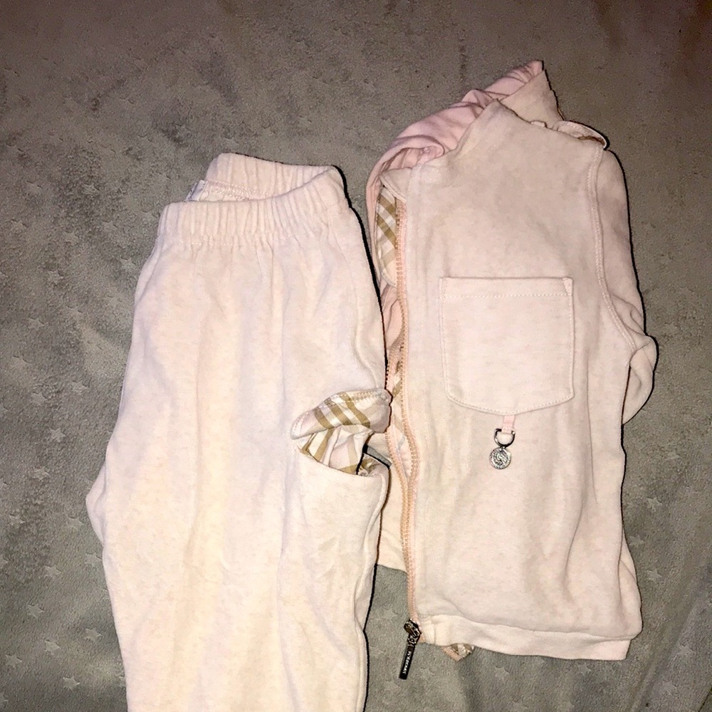 Pink Burberry Set for baby